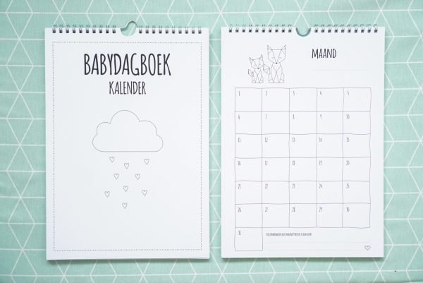 babydagboek kalender noot