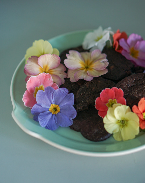 eetbare bloemen koekjes